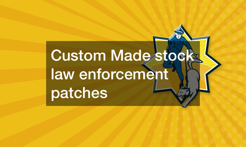 Custom Made stock law enforcement patches