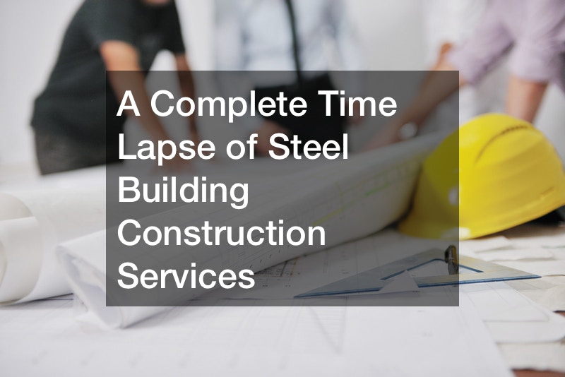 A Complete Time Lapse of Steel Building Construction Services